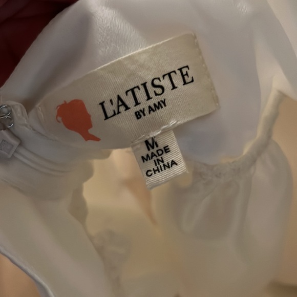 L’ATISTE structured white top - Picture 3 of 3